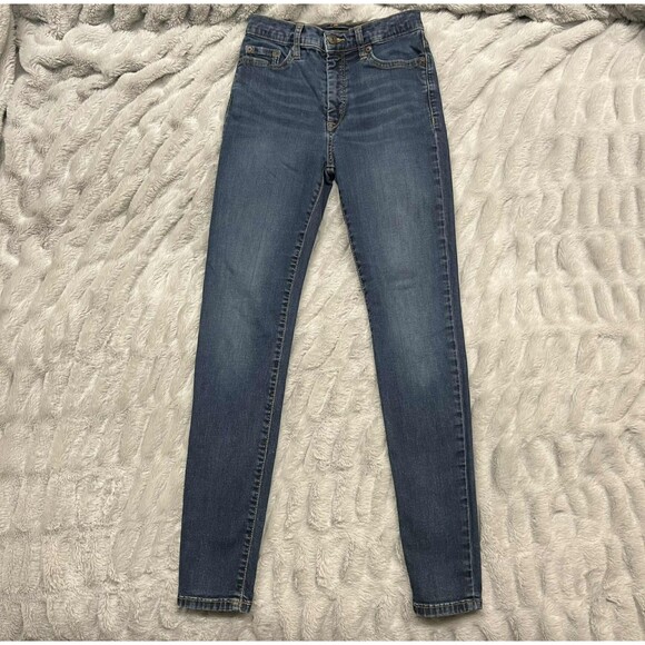 Banana Republic Denim - Banana Republic Jeans Womens 26/2 Blue High Rise Skinny Medium Wash Denim